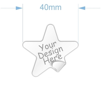Picture of 40mm Star Custom Sticker
