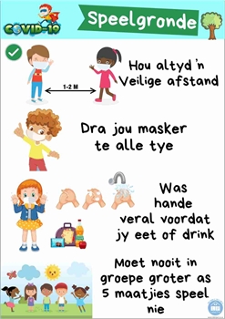 Picture of Poster Afrikaans-Covid19-Speelgronde-Printed onto 135gsm Poster Paper