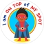 Picture of Social Distancing Stickers/Decals - Superhero-12 units