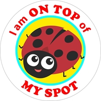 Picture of Social Distancing Stickers/Decals-Ladybug-12 units