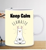 Picture of COVID-19 Keep Calm-Llamaste-Personalised mug