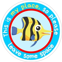 Picture of Social Distancing Stickers/Decals-Angel fish