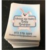 Sample closeup picture of Satin tags 30 x 50mm
