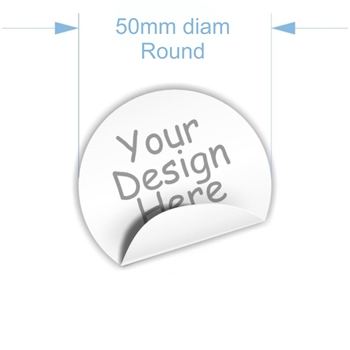 Picture of 50mm diam. Custom Sticker- 20 units