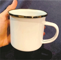 Picture of Enamel Metal Mug, White
