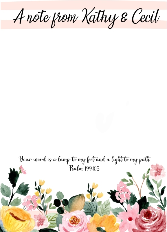 Floral-Psalm 199:105