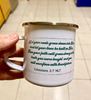 Picture of Enamel Metal Mug, White