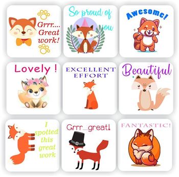 Fox stickers 140 units