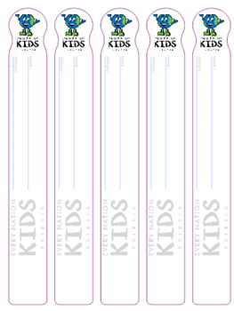 WRISTBAND KIDS EN Ruimsig Vinyl sticker-front view