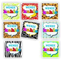 96 Isi-Zulu stickers- Animal Prints -Wenze Kahle 