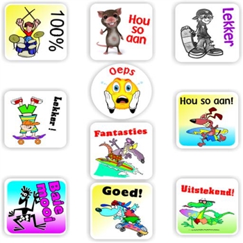 140 Afrikaans Stickers | Boys, Skateboards & Surfing. Lekker, reward sticker for the classroom