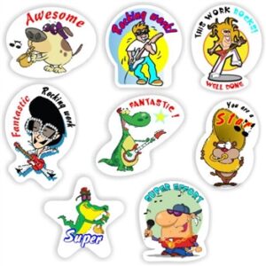 Rock Star Music Stickers — Sheet of 72