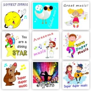 108 Music Stickers | Singers, Pop stars, Colourful : Great Music