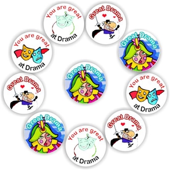140 Drama Stickers | Theater faces, Dramatic actors, Colourful : Great Drama!, reward sticker for the classroom