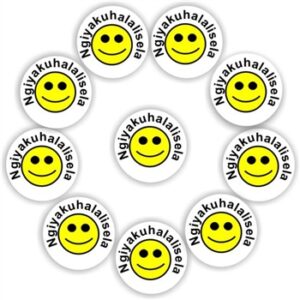 140 isiZulu Stickers | Smiley faces: Ngiyakuhalalisela-(Congratulations!)