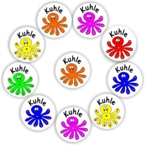 140 isiZulu Stickers | Smiley octopus- Kuhle – (Good! Delightful)