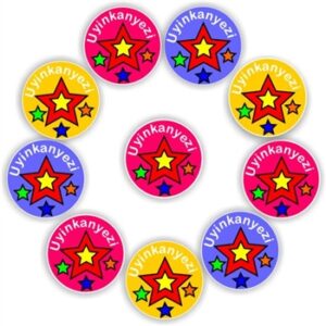 140 isiZulu Stickers | Colourful stars to reward -Uyinkanyezi (You are a star! )