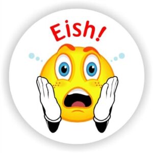 88 isiZulu Stickers | Eish – oh no! Expressive sad face to correct work