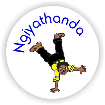 130 Isi-zulu Stickers | Ngiyathanda (I like it), reward sticker for the classroom
