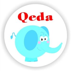 140 isiZulu stickers | Blue happ Elephant : Qeda (Complete your work)