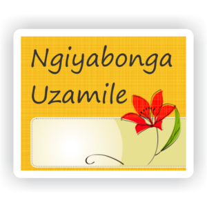66 isiZulu Stickers | Floral : Ngiyabonga Uzamile