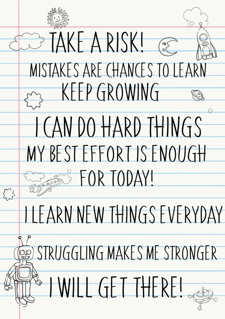 Growth Mindset Poster — Take a Risk, classroom poster