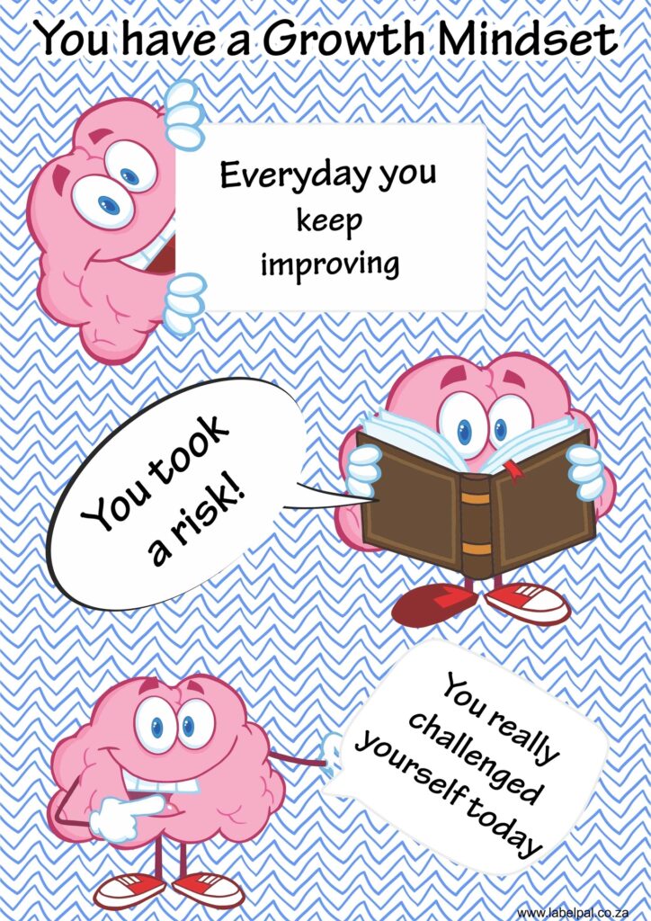 Growth Mindset Poster — Keep Improving, classroom poster