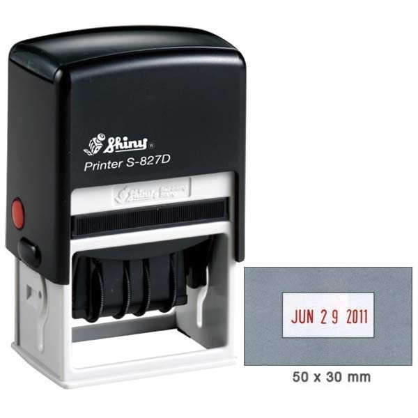 DATE Stamp 50x 30mm, rubber stamp