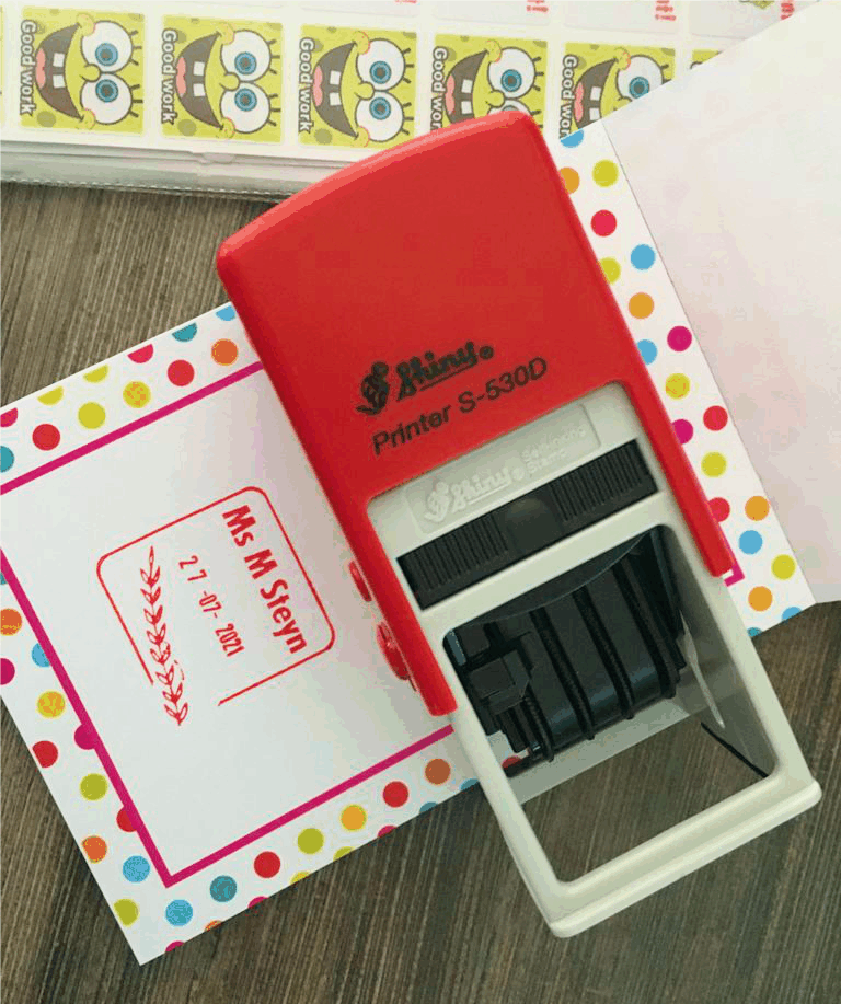 DATE Stamp 32mm, rubber stamp