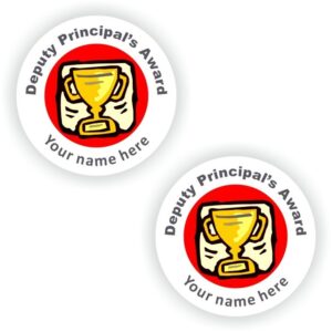 Deputy Principal’s Award Stickers | Gold Trophy Roundels