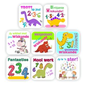 Afrikaans Wiskunde Plakkers | Dinosaus Wiskunde