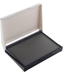 Ink pad - size 110 x 70mm, rubber stamp