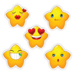 117 Teacher’s reward stickers- Smiley stars