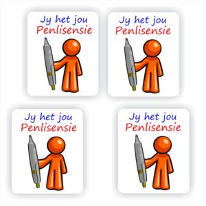 110 Afrikaans Stickers | Pen Licence : Jy het jou Penlisensie