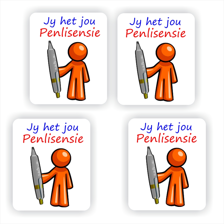 110 Afrikaans Stickers | Pen Licence : Jy het jou Penlisensie