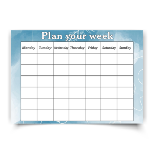 Weekly Planner Poster — Plan Your Week