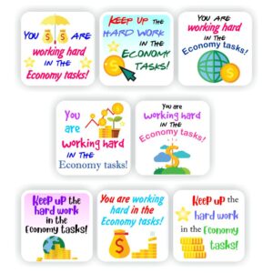 88 EMS Stickers | Financial Symbols : You are working hard in the Economy tasks!
