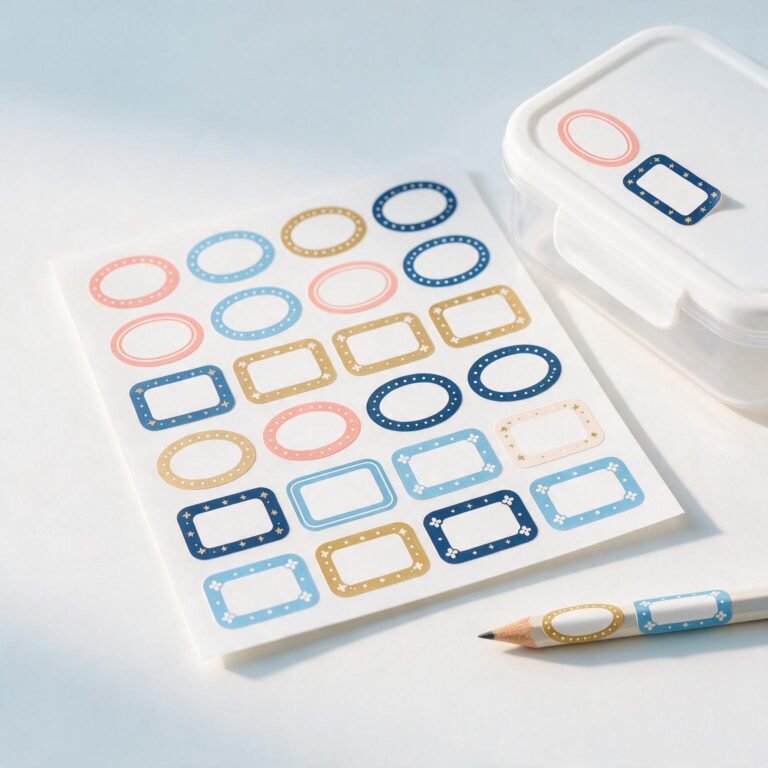 A custom sticker sheet