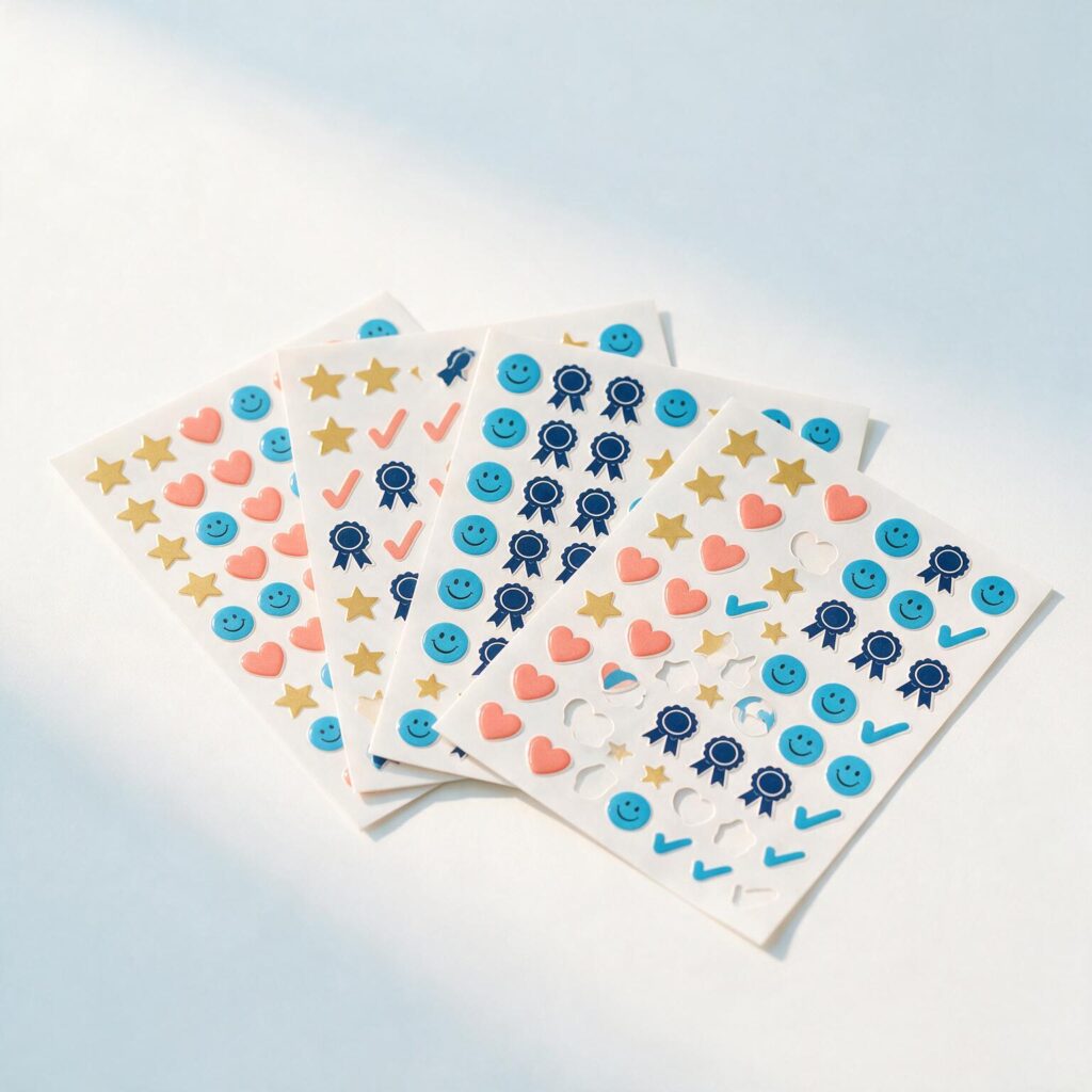 Custom Teachers Stickers, vinyl, printed sticker sheet