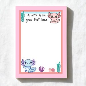 Axolotl A6 Notepad