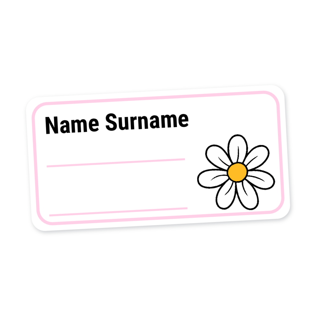 24 Personalised Book Labels | Daisy, personalised with your child's name