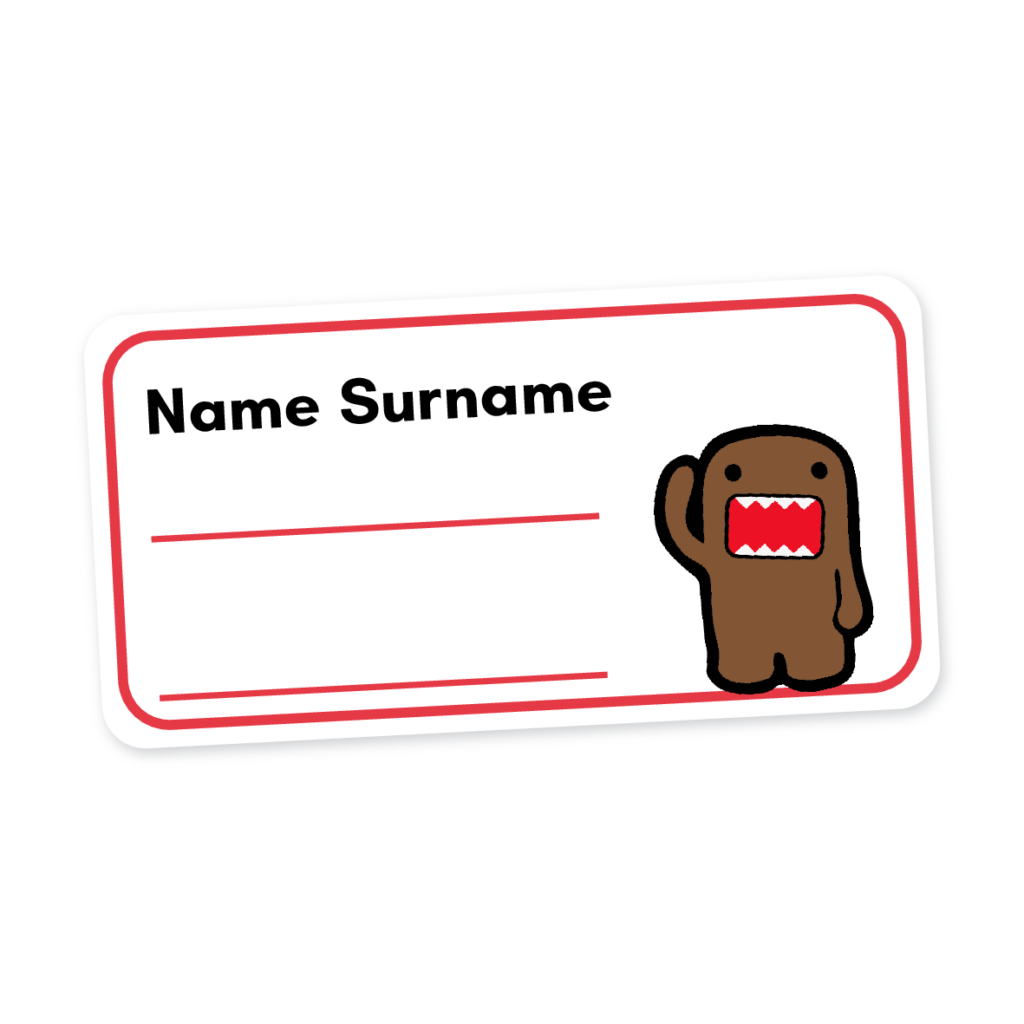 24 Personalised Book Labels | Monster, personalised with your child's name