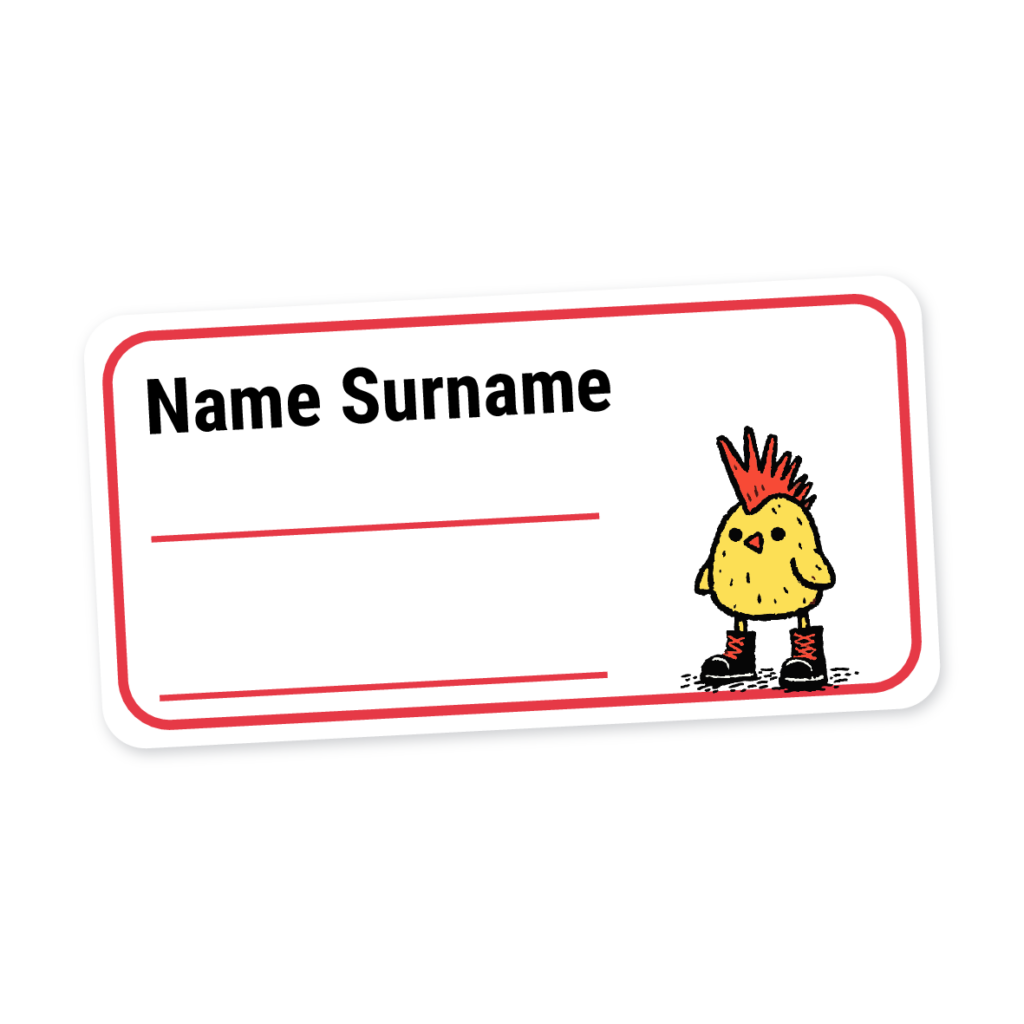 24 Personalised Book Labels | Duck Punk, personalised with your child's name