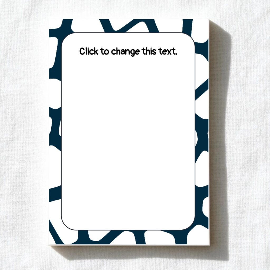 Cells A6 notepad design