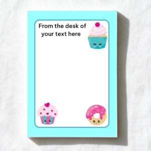 Donut Cupcake A6 Notepad