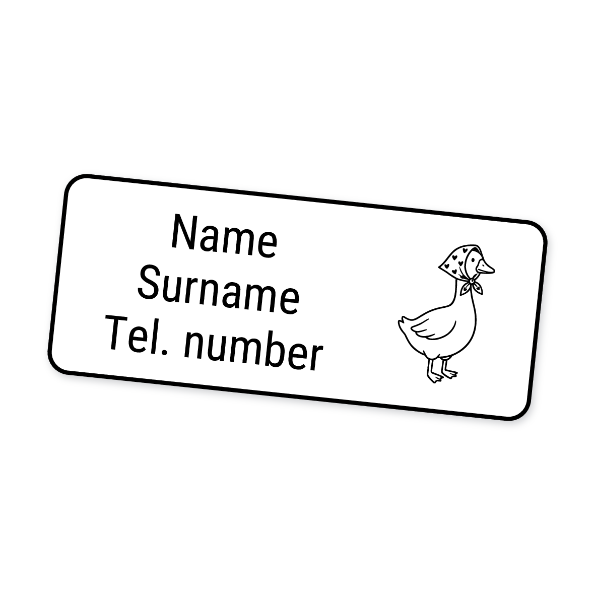 42 Personalised Iron-On Clothing Labels | Duck & Mushroom, personalised with your child's name