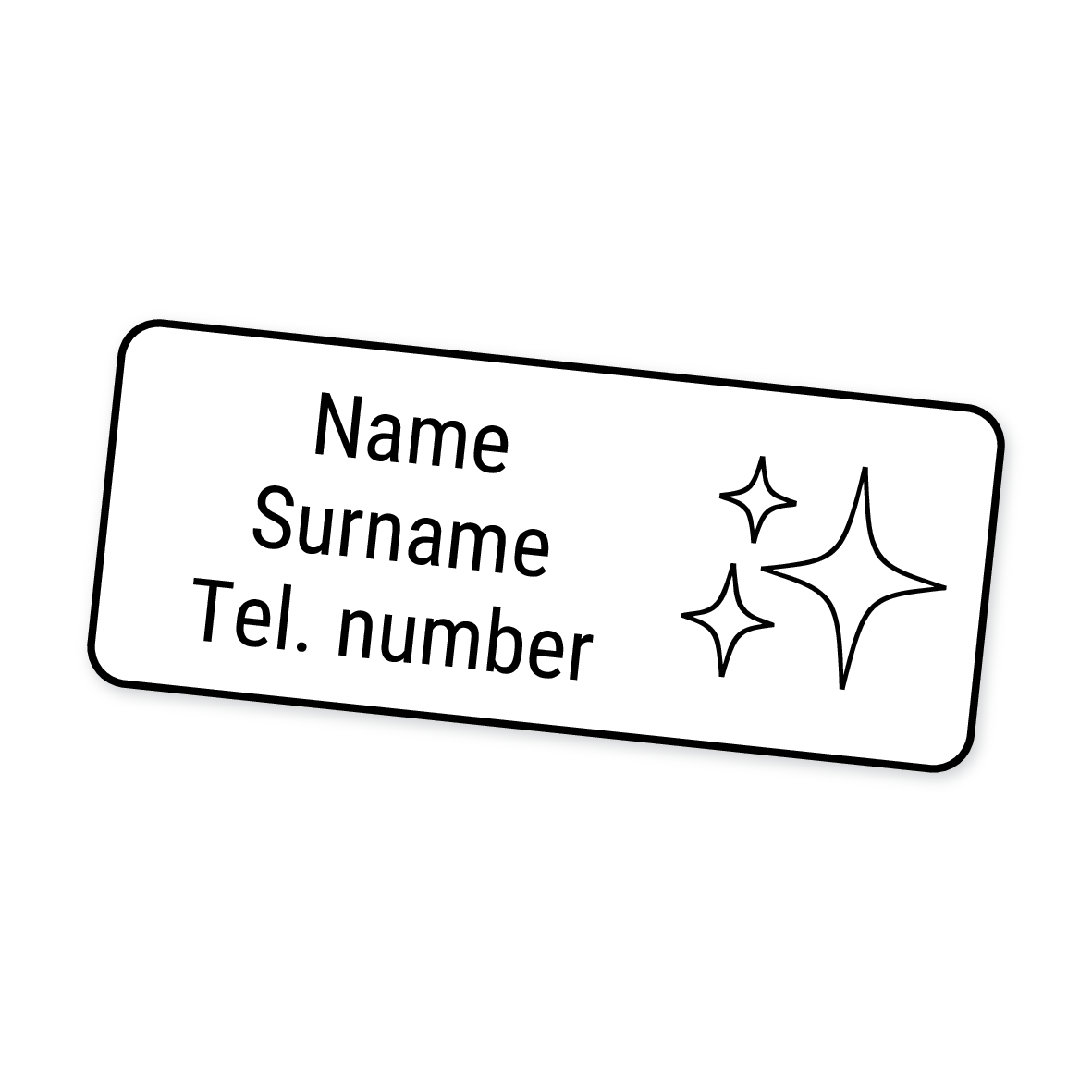 42 Personalised Iron-On Clothing Labels | Glitter Ball, personalised with your child's name