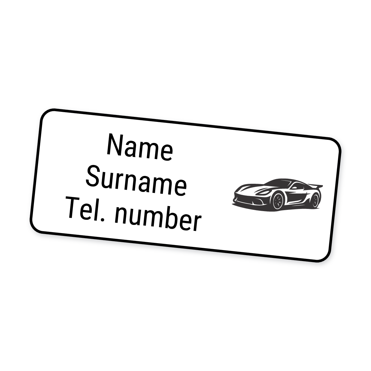 42 Personalised Iron-On Clothing Labels | Racing Car Red, personalised with your child's name