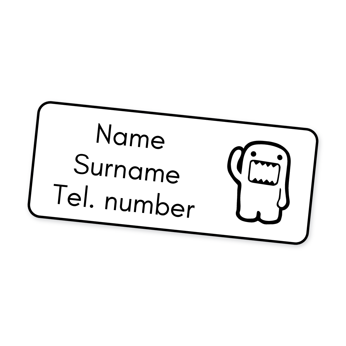 42 Personalised Iron-On Clothing Labels | Monster, personalised with your child's name