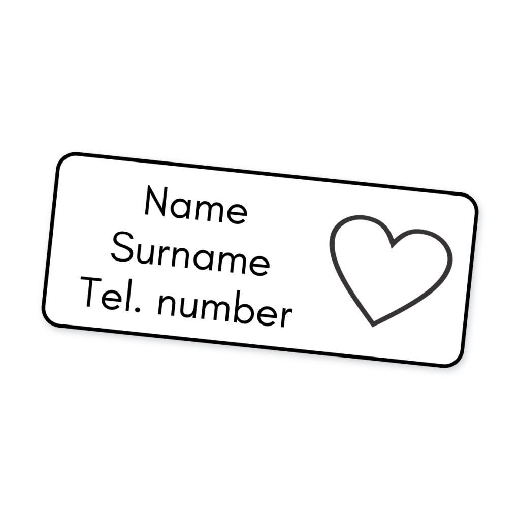 42 Personalised Iron-On Clothing Labels | Fairy Pink, personalised with your child's name